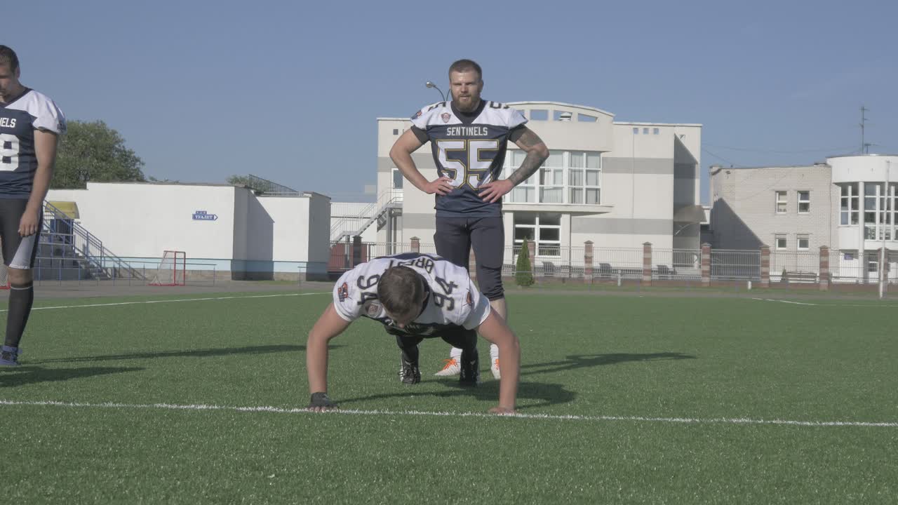 Allenamento di football americano