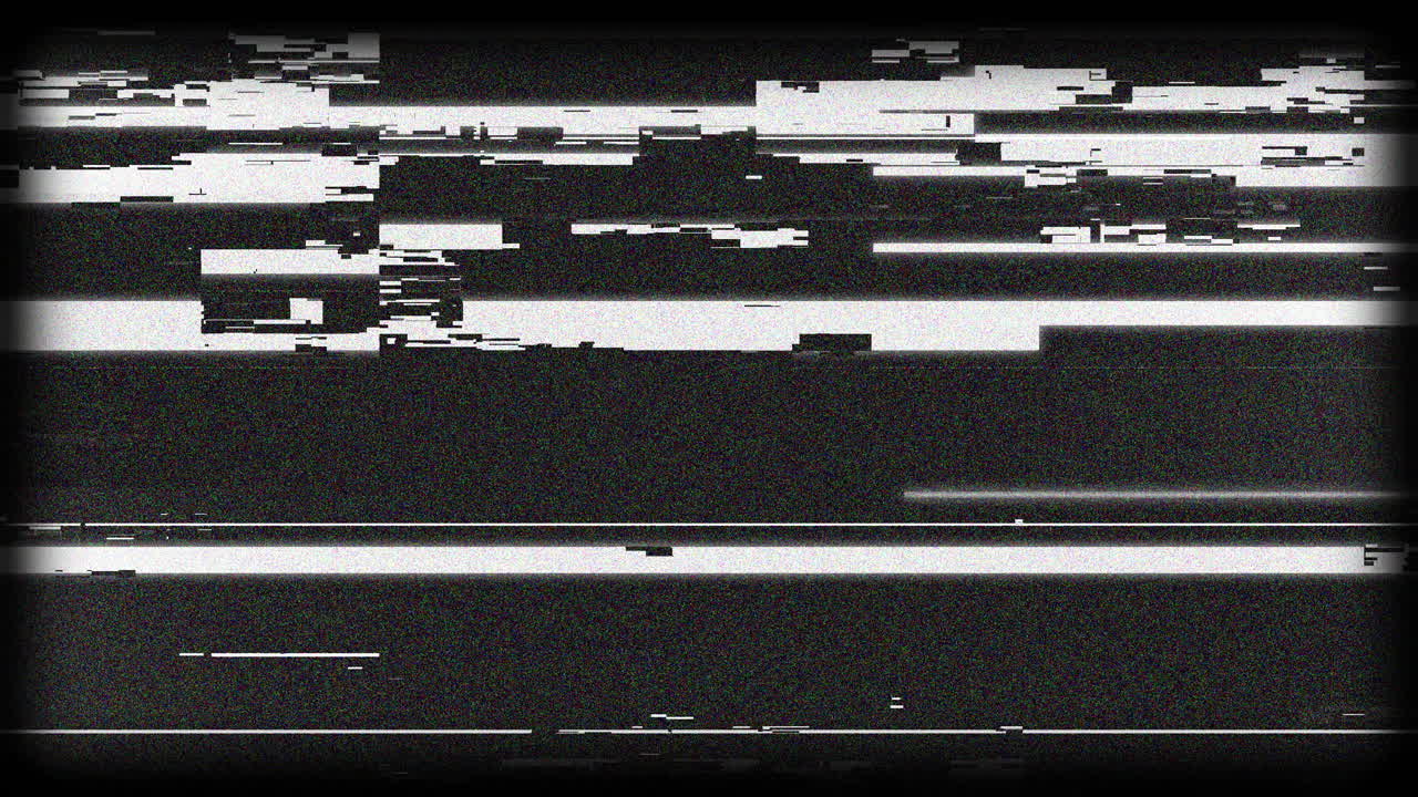 Digital Glitch Static Noise and Interference Effect
