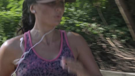 woman enjoying morning run