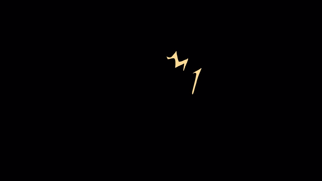Abstrakt håndtegnet animation af energibrud og lynformer