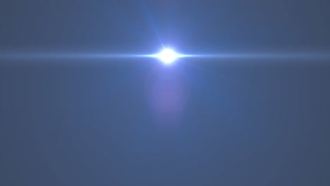 mancha blanca brillante de luz que se mueve contra un fondo azul