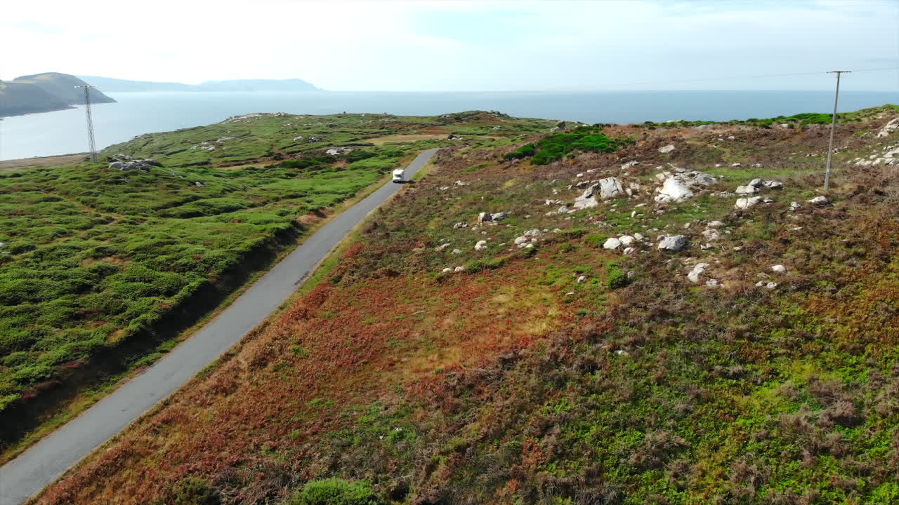 Coastal Road with Vehicle