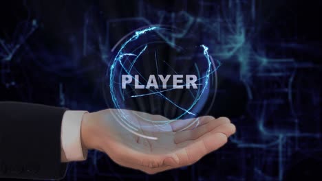 painted hand shows player