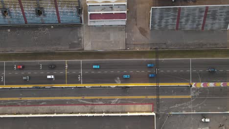 Classic-vintage-cars-race-event-on-racing-track-of-Buenos-Aires,-Argentina