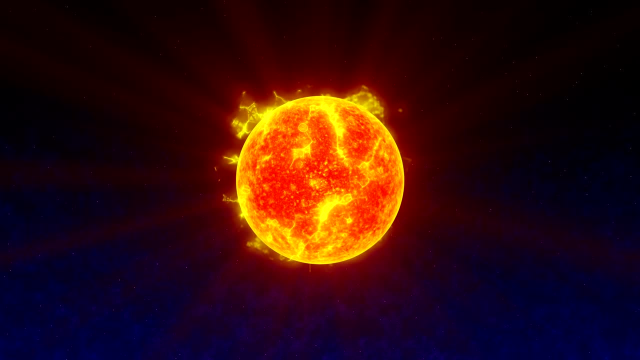 la superficie del sol 4k