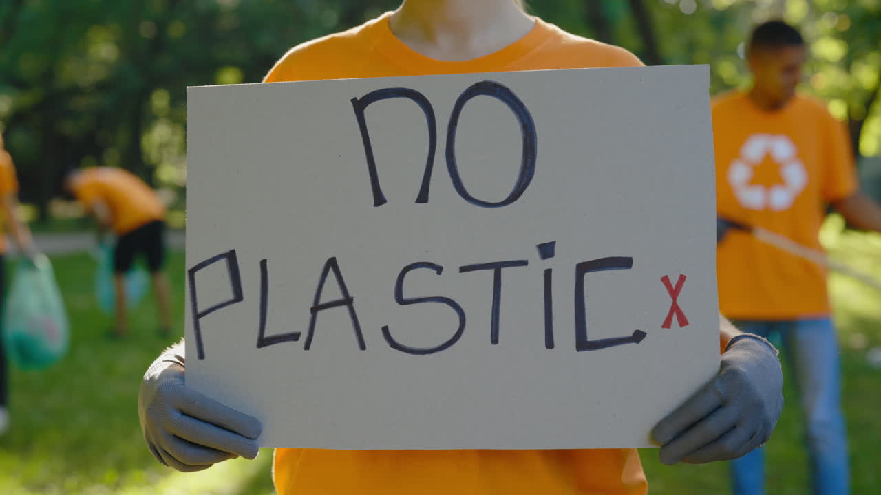Volunteers Cleaning Up Plastic Pollution