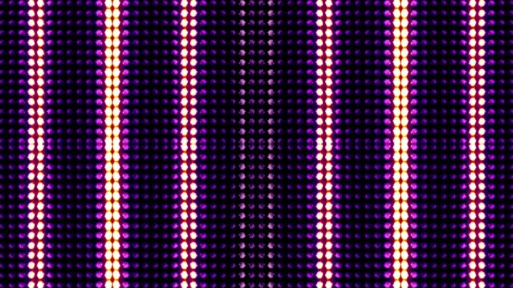 Lines Bulb Lights, Rendering, Animation Background, Loop