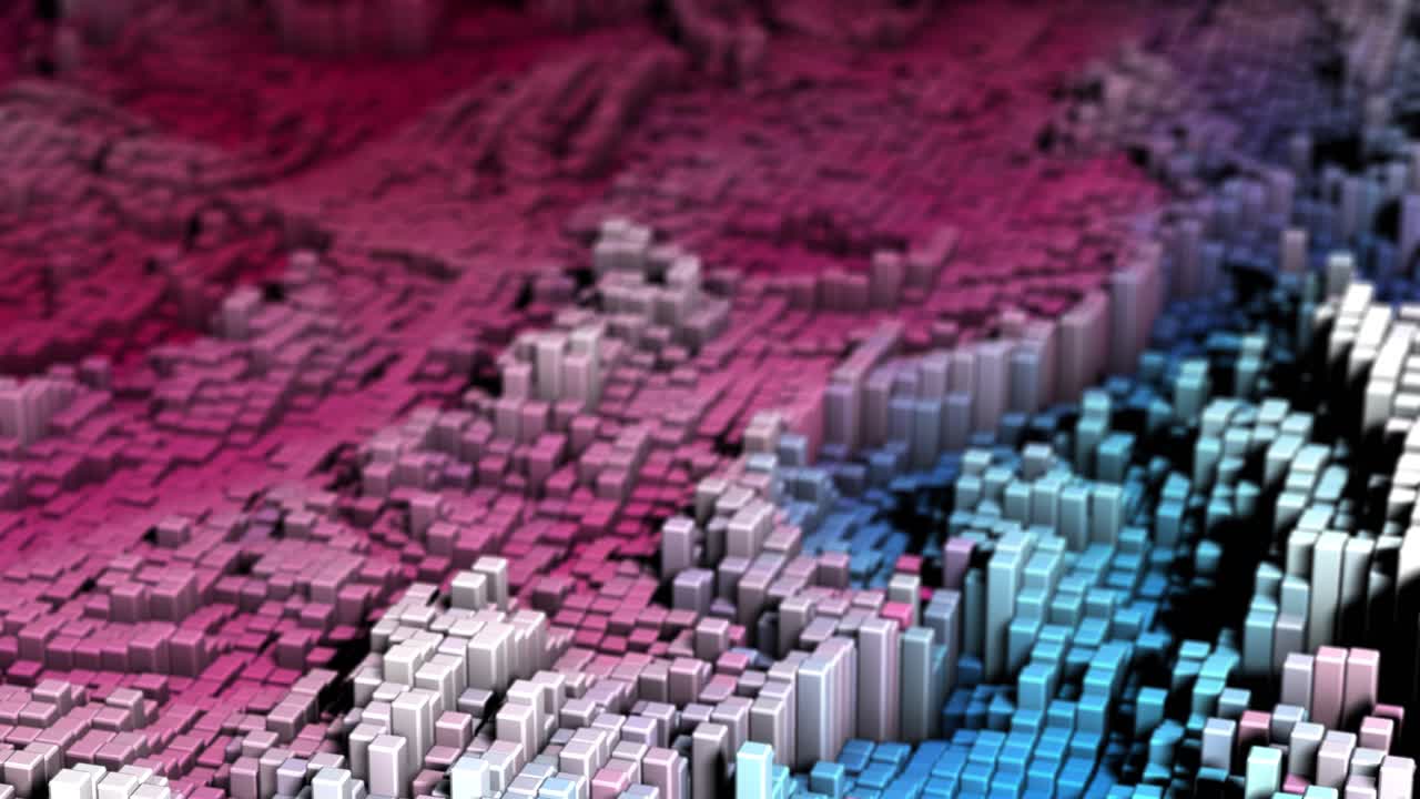 modelo geométrico abstracto de ciudad urbana ciudad futurista 3d