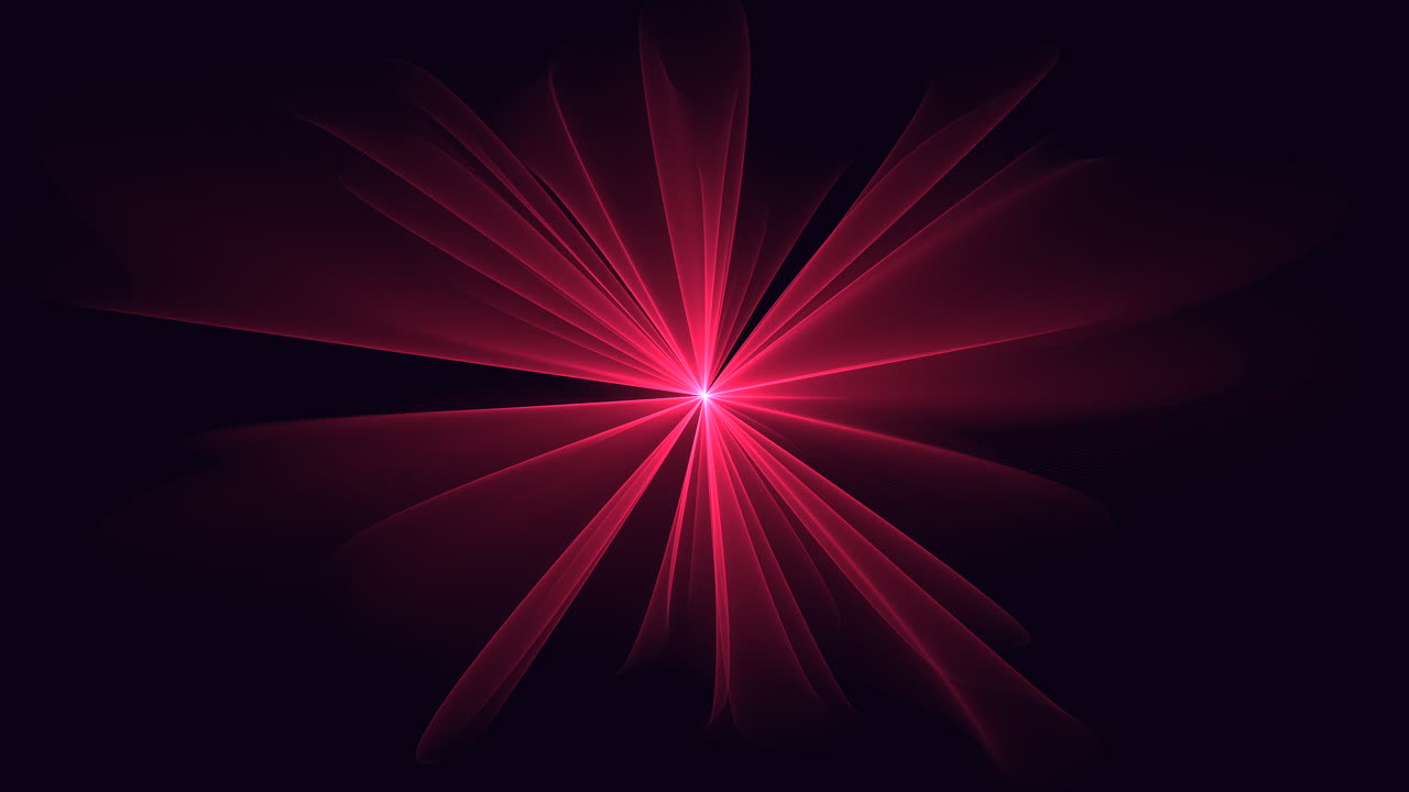 gran destello de estrella en primer plano con puntos de neón y rayos en gradiente negro