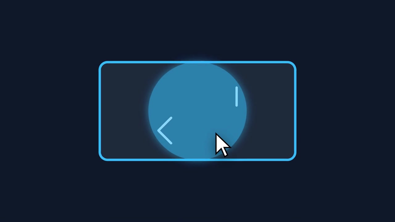 Digital Enter Key Button Animation with Mouse Cursor Interaction