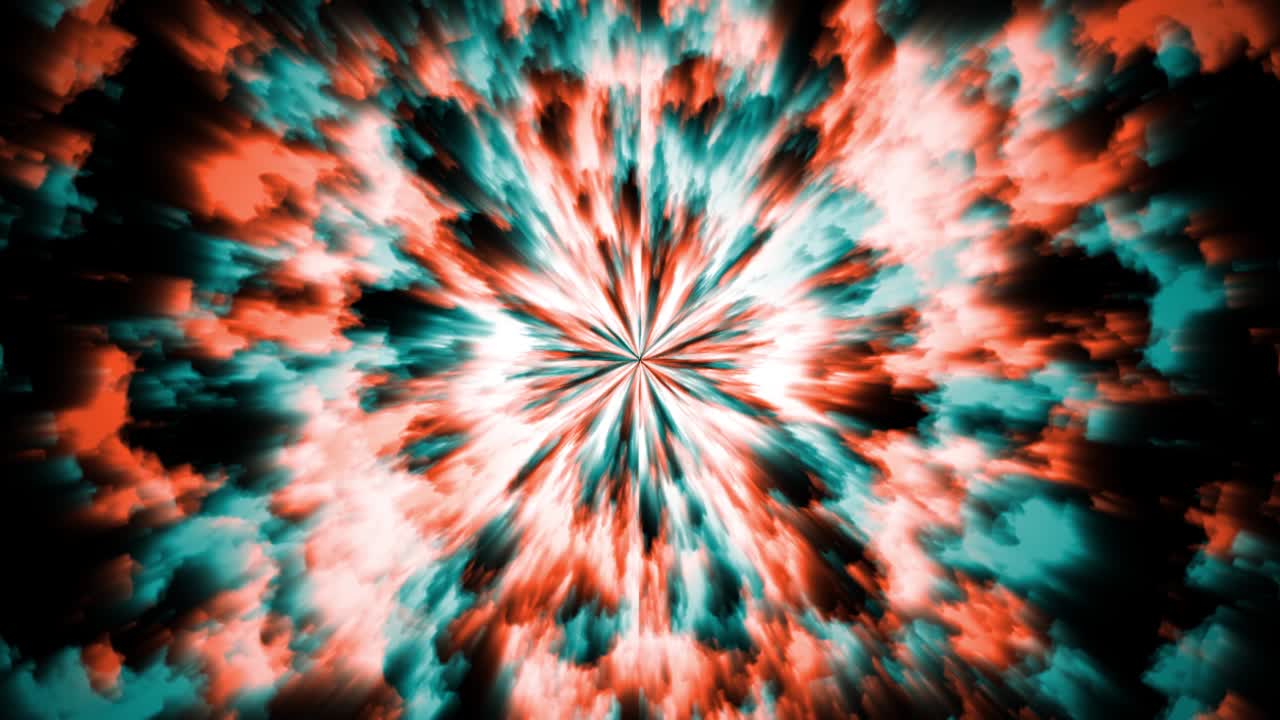 explosión de humo, brillante resumen creativo. animación de humo sobre el cosmos, el espacio.