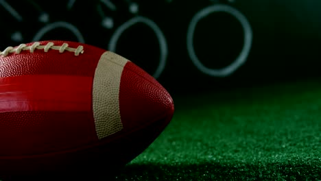 american football on artificial turf 4k
