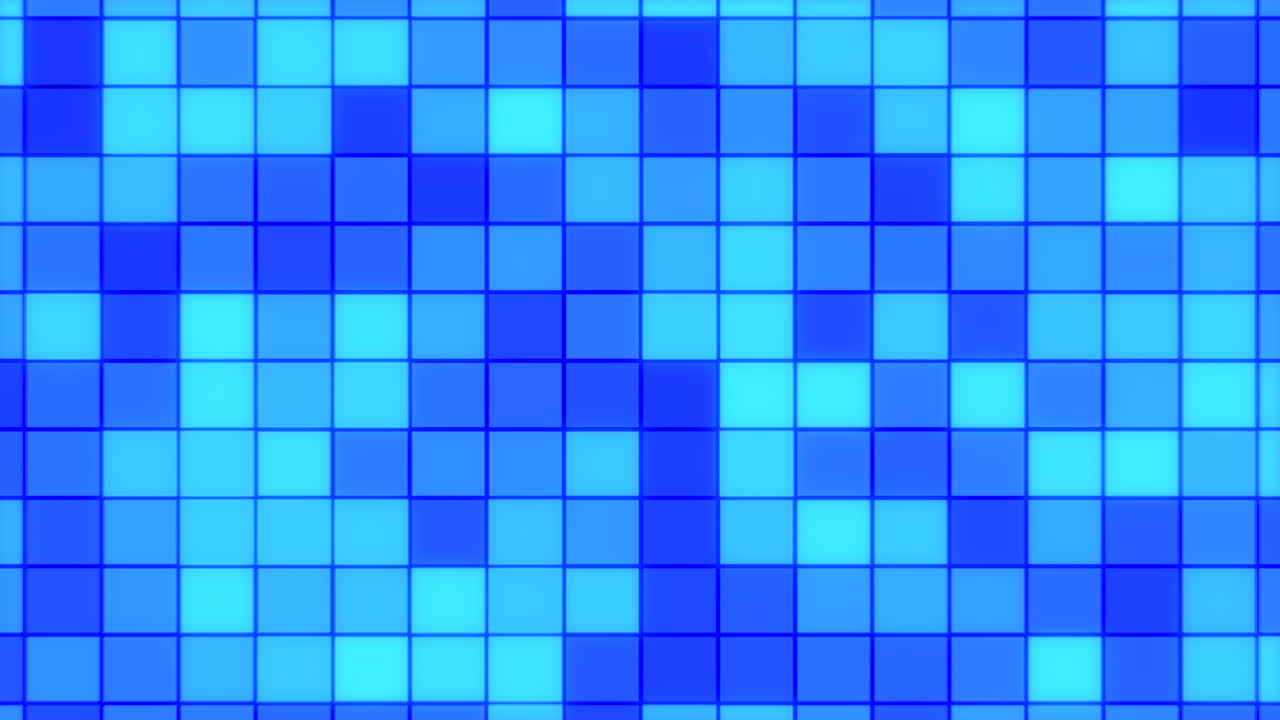 Digital blue squares pattern in rows