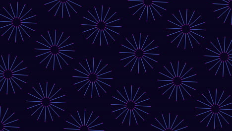 Starry night dynamic blue and purple background with scattered stars