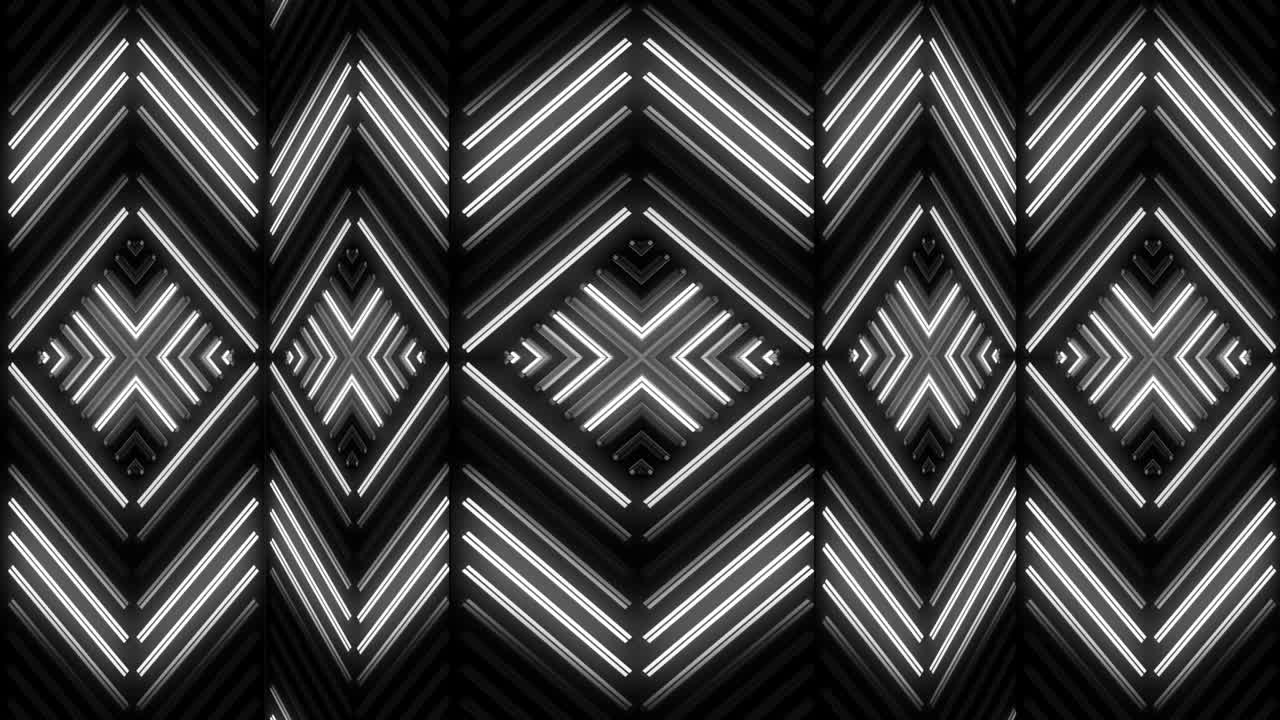 Abstract Geometric Pattern with Reflective Lines