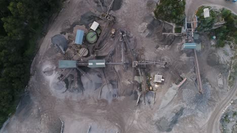 quarry for mining aerial view