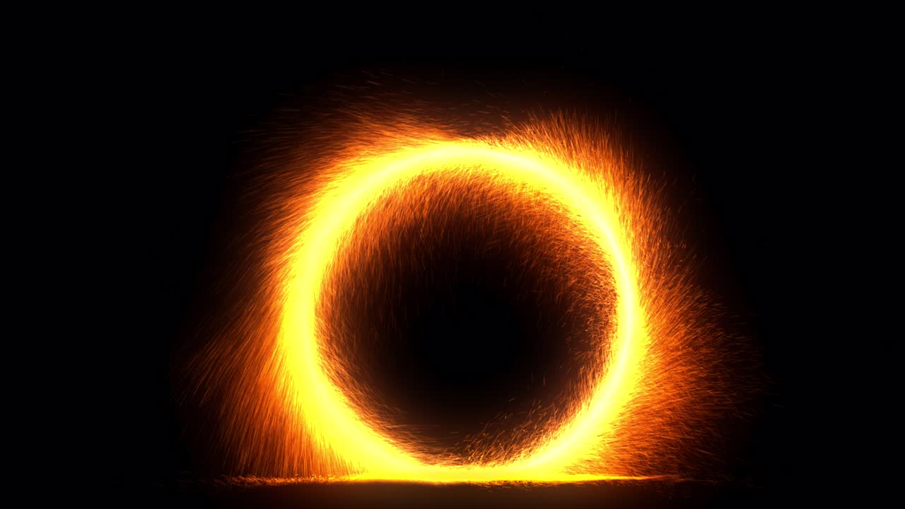 Sparky Portal Effect V1 with Ground Collisions