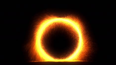 efecto de portal brillante v1 con colisiones con el suelo
