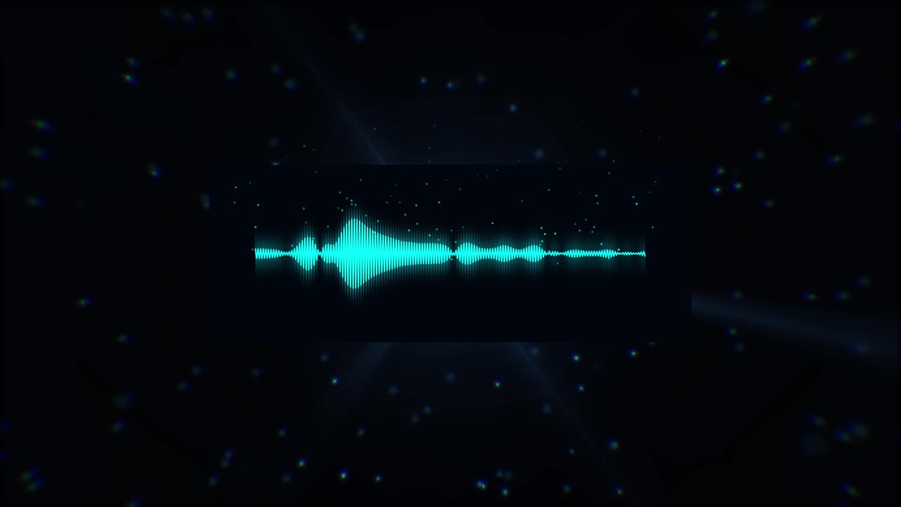 추상적인 오디오 시각화