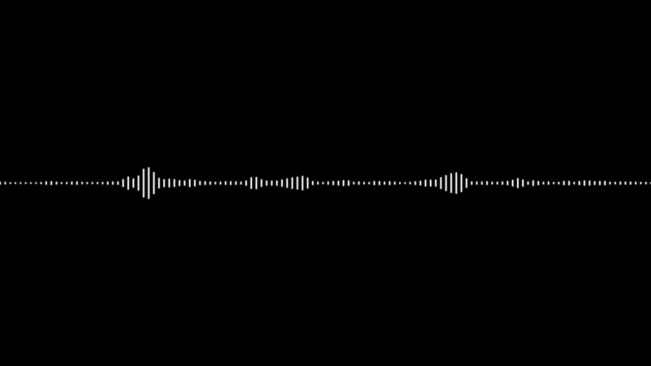 A simple black and white audio visualization effect