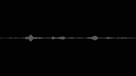 Ein-Einfacher-Schwarz-Weiß-Audio-Visualisierungseffekt