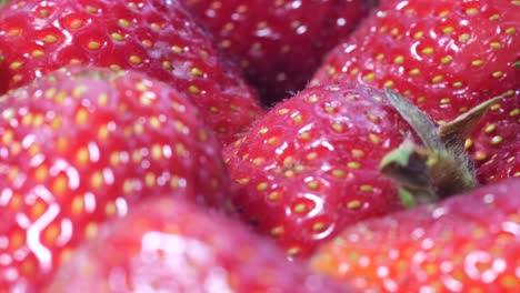 strawberries, red juicy ripe strawberries, close-up, delicious summer berries. background of fresh harvest strawberries. concept of healthy natural vegan food