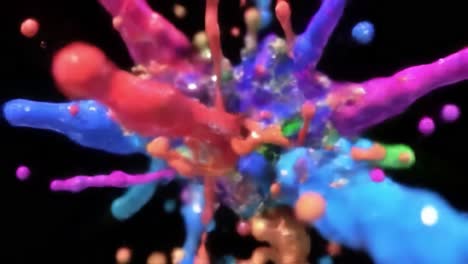 explosión de pintura de colores