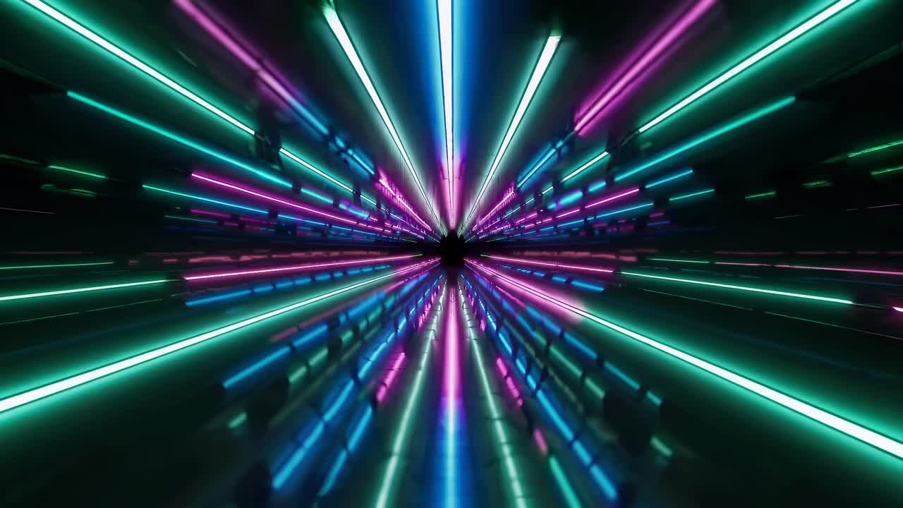 Neon Tunnel Graphic Design