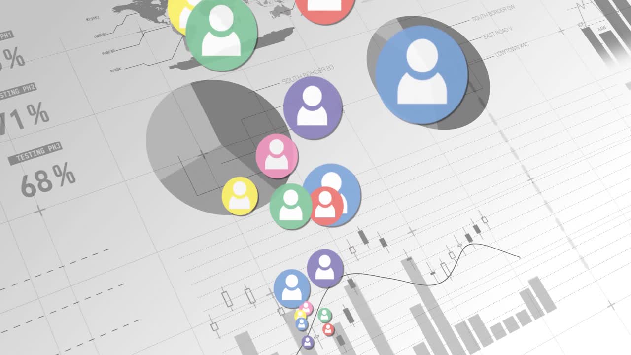 iconos de seguidores en movimiento 4k