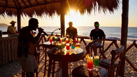 sunset beach party