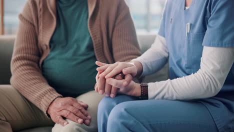 nurse providing support to a senior patient