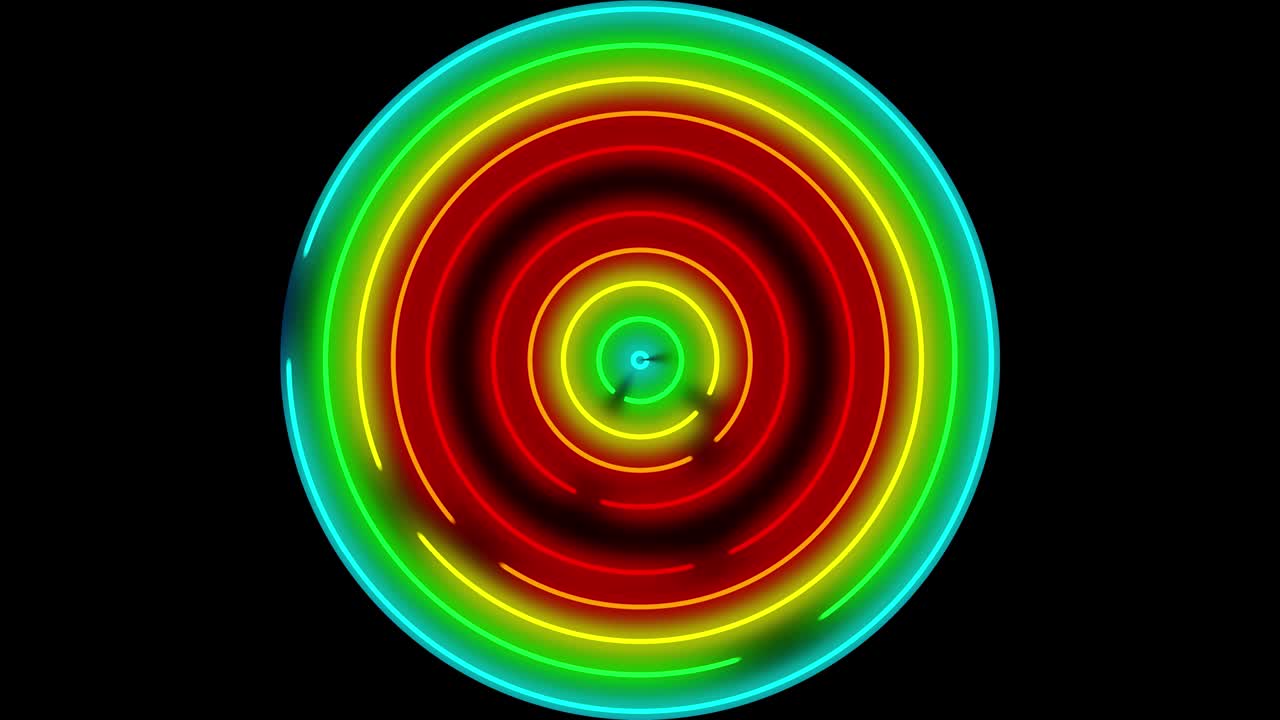 Neon line illumination animation motion graphics