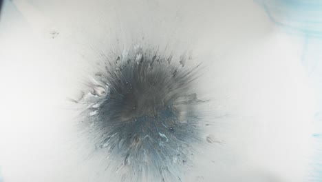 salpicaduras de pintura gotas de tinta de agua salpicadura azul blanco