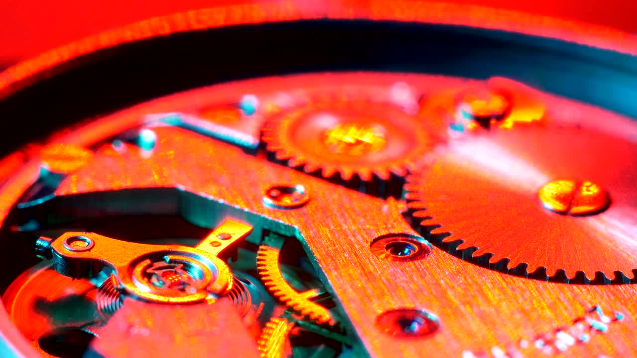 Watch Mechanism Close Up