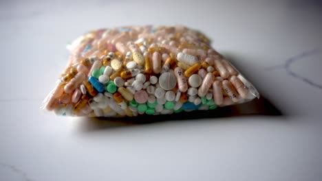 stress tablets, inflammation relief, energy recovery, transparent bag