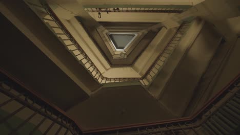 spiral staircase in an old building