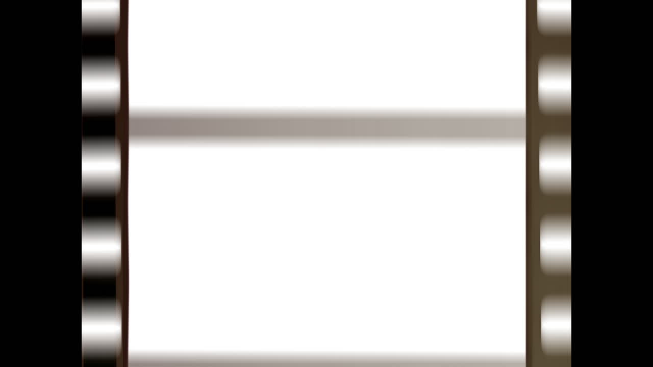 Real 35mm 4x3 film frame overlay - mulitple frames - rewind - animated