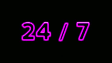 animation purple neon light text open on black background for shop,retail, resort,bar display promotion business concept