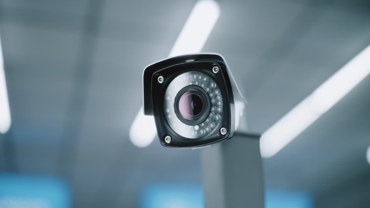 cámara de seguridad en un edificio