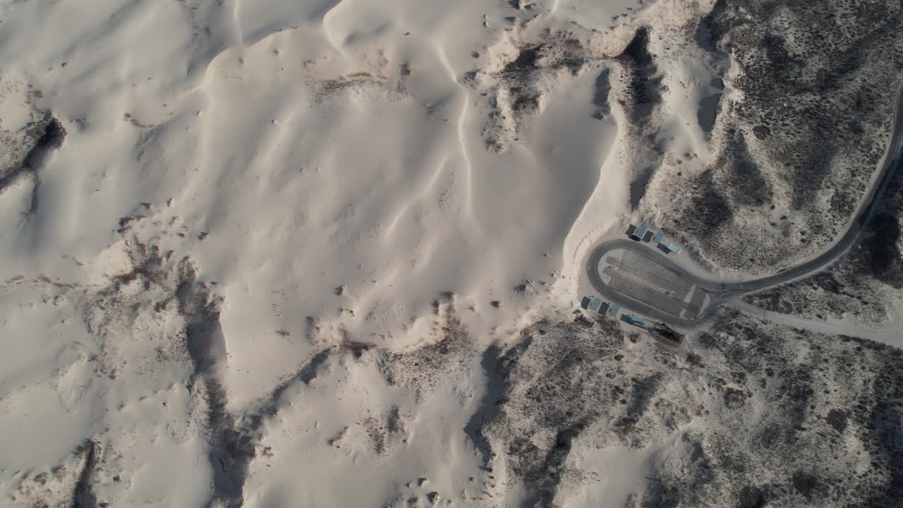 하향식 조감도, monahans sandhills dunes 및 방문자 지역, 텍사스 미국