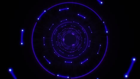 iluminación futurista de neón espacio ciber túnel