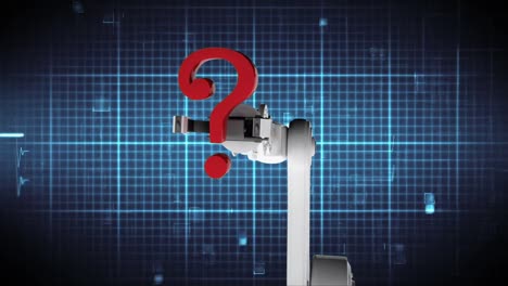 compuesto digital de un brazo robótico en movimiento