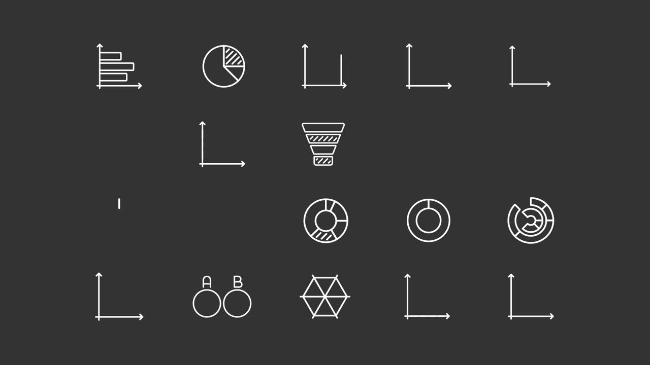 Collection of Diagram and Chart Icons