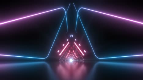 el túnel de neón 3d