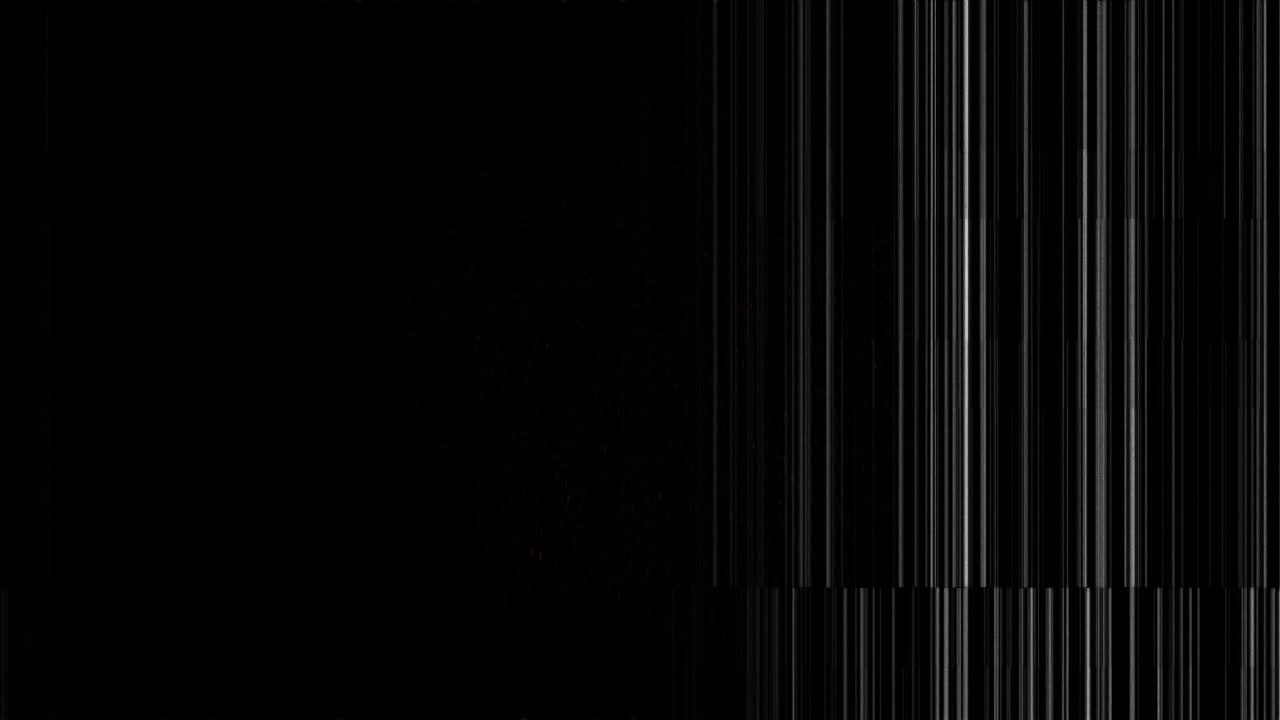 Frame starting right stripe showing widening, RGB shifting, speckle fading, indicating sensor fault