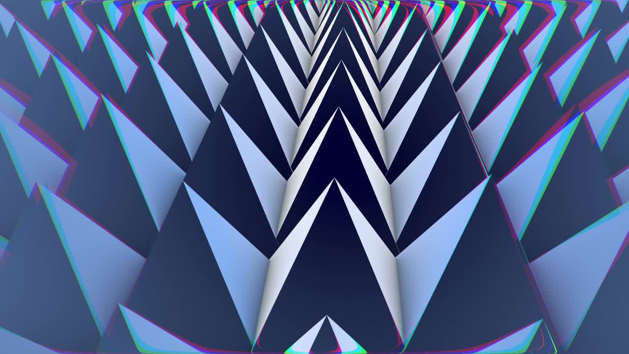 ピラミッド アニメーション 背景のループ クロマティック・アベレーション