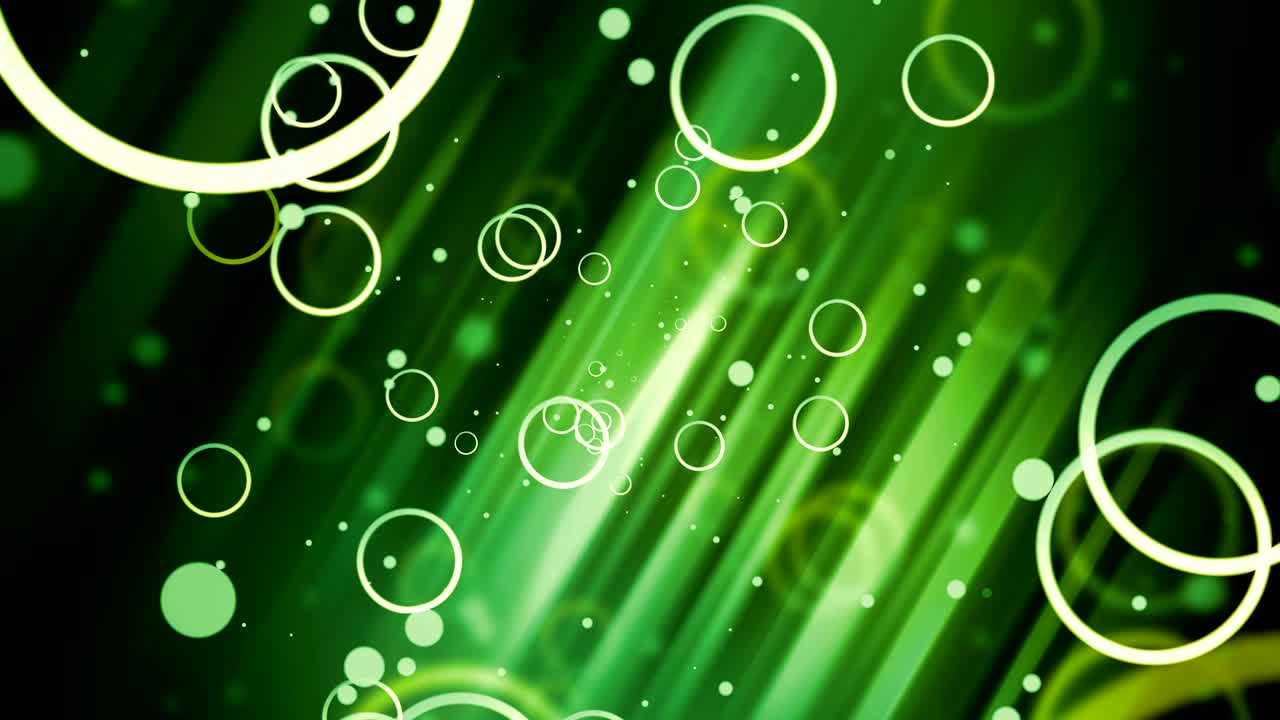 터널에서 녹색 움직이는 원