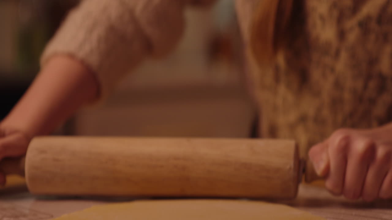 Rolling out Dough for Cookies