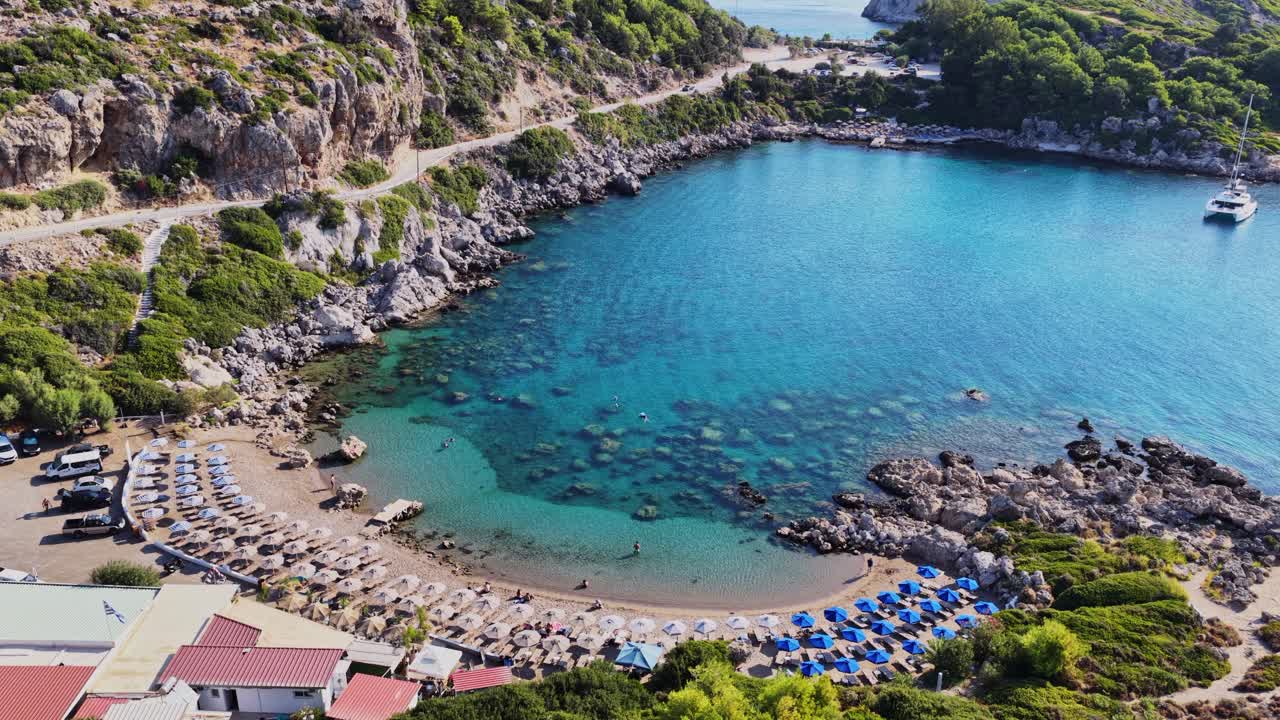 Beautiful Bay with Beach and Clear Water