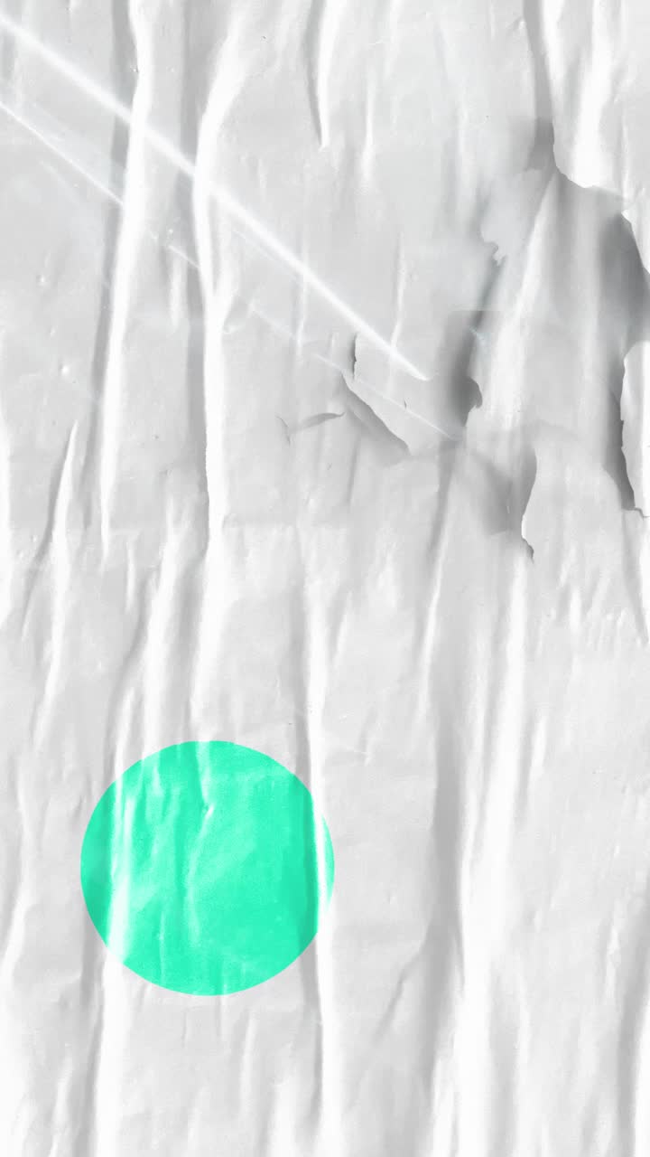 Animated Abstract Background with Green Geometric Shapes and Crumpled Texture